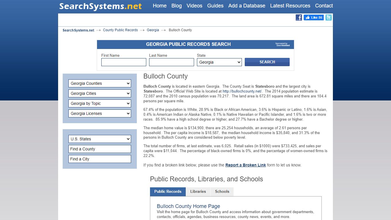 Bulloch County Criminal and Public Records
