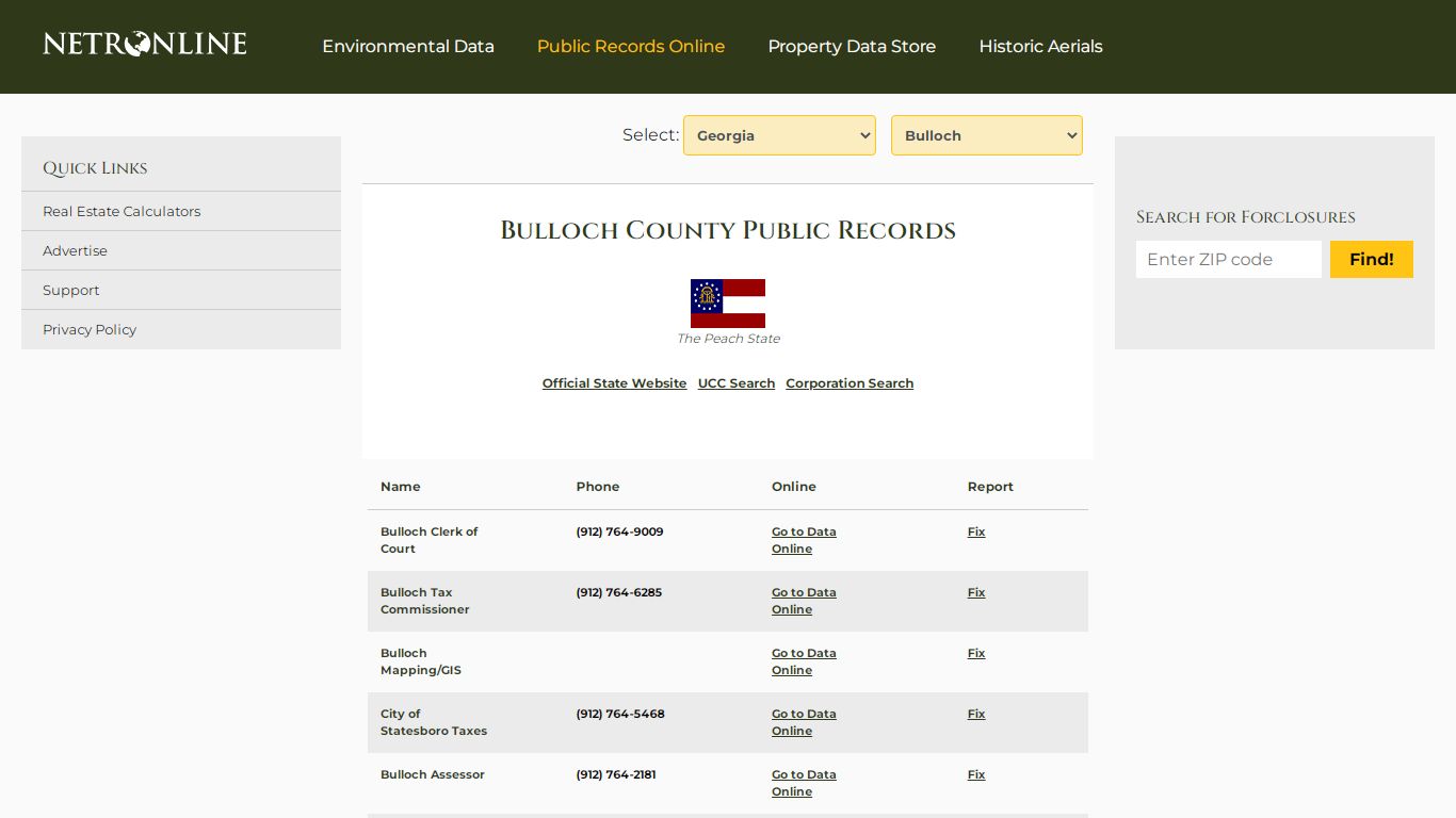 Bulloch County Public Records - NETROnline.com